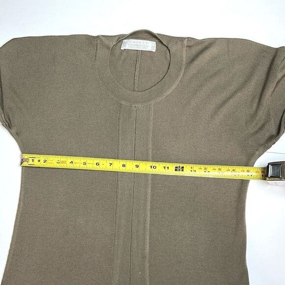 SHIRIN Scotland Cashmere Silk Tunic Long Sweater Gray Lightweight Split Front S - Picture 12 of 12